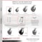 Service Caster 4 Inch Kingpinless Polyolefin Wheel Caster Swivel Locks 2 Rigid SCC, 2PK SCC-KP30S420-POR-BSL-2-R-2 - alternate 7